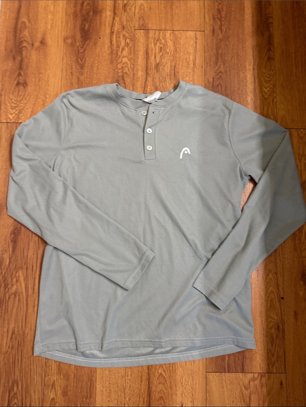 Head Men's Long Sleeve Henley - Sage Green